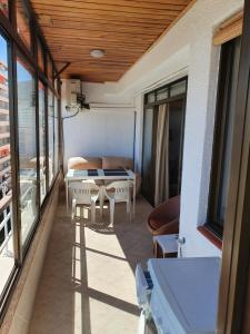 Balkón alebo terasa v ubytovaní Nogalera Sea&Sun Apartment