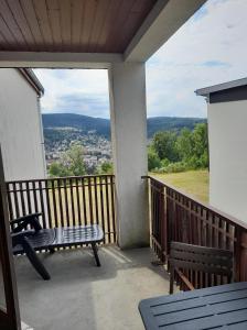 Balkón nebo terasa v ubytování LES DRYADES Vue montagne