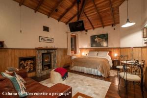 Cama ou camas em um quarto em Pousada do Engenho