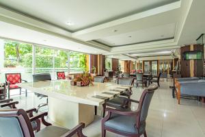 O zonă de relaxare la The Wing Design Hotel