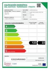 Un certificat, premiu, logo sau alt document afișat la Apartment first line beach El Campello (Alicante)