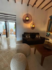A seating area at Ca Olivar