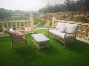 A seating area at Ca Olivar