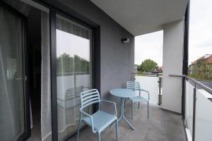 Balkón nebo terasa v ubytování MEDUSA apartamenty i bungalowy