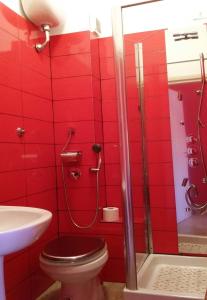 Koupelna v ubytování Hotel Torvaianica