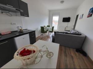 Η κουζίνα ή μικρή κουζίνα στο Apartmani Nikolaj