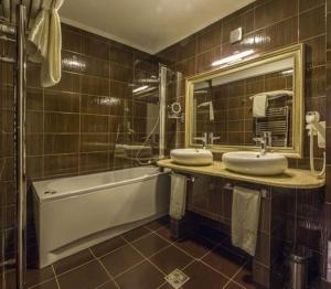 Koupelna v ubytování Hotel Bulevard