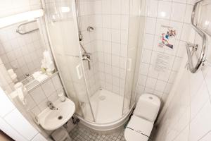 Koupelna v ubytování Mini-Hotel Kyivskyі