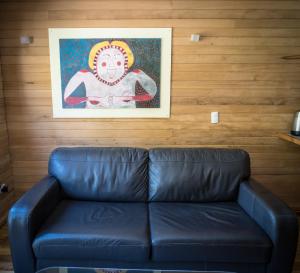 Posezení v ubytování Palafito Loft