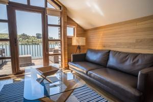 Posezení v ubytování Palafito Loft