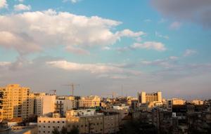 Γενική άποψη της πόλης Ιερουσαλήμ ή θέα της πόλης από  αυτό το ξενοδοχείο