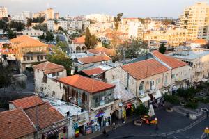 Γενική άποψη της πόλης Ιερουσαλήμ ή θέα της πόλης από  αυτό το ξενοδοχείο