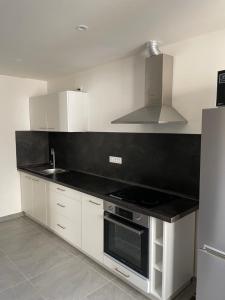 Una cocina o kitchenette en Penzion Fortuna Žatec