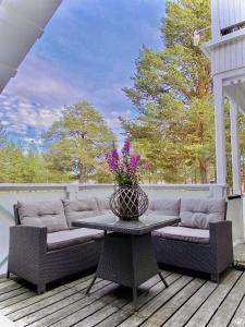 Posezení v ubytování Lapland Lodge