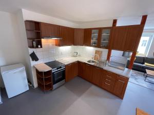 Kuchnia lub aneks kuchenny w obiekcie Apartmány U Medvěda