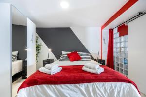 Кровать или кровати в номере Townhouse N7 - Albufeira