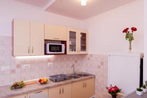 Kuchyňa alebo kuchynka v ubytovaní Apartments by the sea Pisak, Omis - 1010 + 14 fotografií