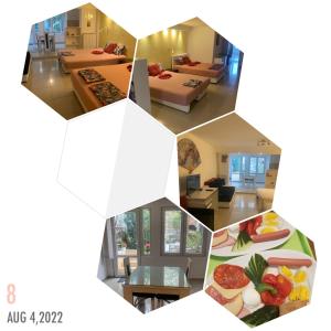 a collage of photos of a house at Apartment A&D in Pančevo