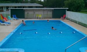 a group of children swimming in a swimming pool at Middleton Motel & Suites in Middleton +30 photos
