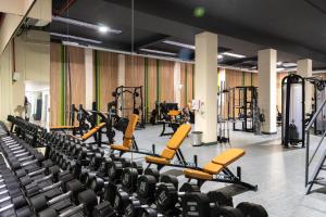 Gimnasio o instalaciones de fitness de Hotel Familia Conde
