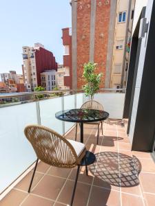 Balkón alebo terasa v ubytovaní limehome Barcelona Carrer de Besalú 82