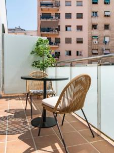 Balkón alebo terasa v ubytovaní limehome Barcelona Carrer de Besalú 82