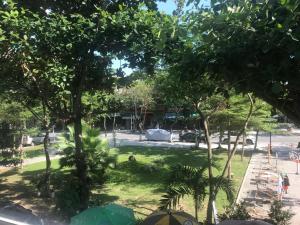 a view of a park with trees and a street at Bao Tran Homestay in Danang