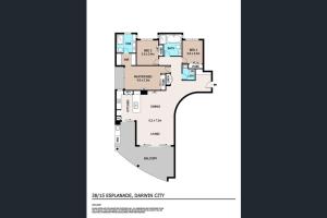 Planimetria di ZEN AT ARKABA 3BR Luxury Waterfront Apt Pool + BBQ
