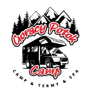 uma caravana com uma tenda nas montanhas em Camp Gorący Potok- parcele kamperowe em Szaflary