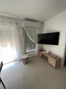 TV in/ali zabaviščno središče v nastanitvi JÁNHÁZ Apartman Révfülöp