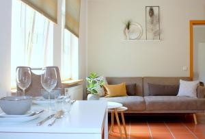 Posezení v ubytování D & S Hotel & Ferienwohnungen