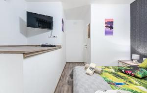 Televízia a/alebo spoločenská miestnosť v ubytovaní Holiday House Pudarica