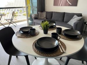 Posezení v ubytování Copacabana ocean view apartament