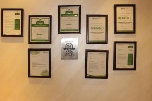 Certifikát, hodnocení, plakát nebo jiný dokument vystavený v ubytování Arab Tower Hotel