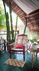 Posezení v ubytování Camp Leopard - Yala Safari Glamping