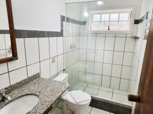 Koupelna v ubytování Pousada Rumo dos Ventos