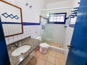 Koupelna v ubytování Pousada Rumo dos Ventos