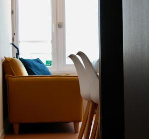 Χώρος καθιστικού στο Sea view apartment Mariakerke-Bad - La Brise