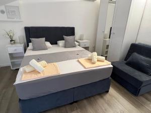 Postel nebo postele na pokoji v ubytování Apartments Villa Zdrava