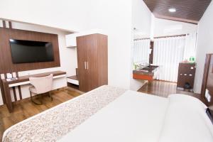 TV a/nebo společenská místnost v ubytování Hotel Sirari By Regina