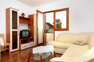 TV a/nebo společenská místnost v ubytování Apartment Bibinje 4197b