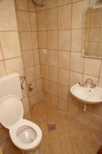 a bathroom with a toilet and a sink at Apartments by the sea Sepurine, Prvic - 4237 in Prvić Šepurine