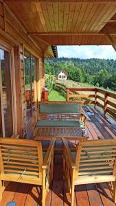 Balkon lub taras w obiekcie Chata z widokiem na Babią Górę