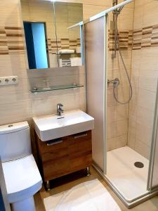 Koupelna v ubytování Hotel Hotwagner