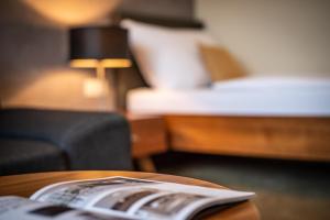 Postel nebo postele na pokoji v ubytování Hotel Větruše