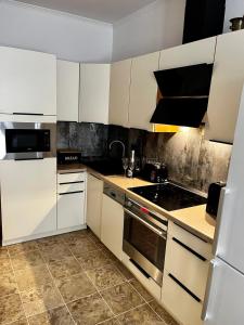 Kuchnia lub aneks kuchenny w obiekcie Varga Apartman