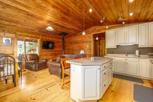 Kuchyň nebo kuchyňský kout v ubytování Alpina Cabin