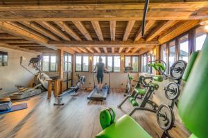 Fitness centrum a/nebo fitness zařízení v ubytování La Maison Rouge