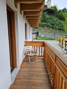 Balkón nebo terasa v ubytování Chalet Gaspard