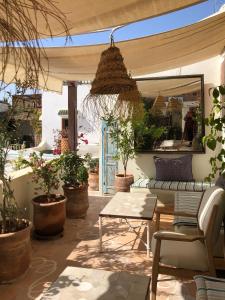 Area soggiorno di Riad Le Coq Berbère